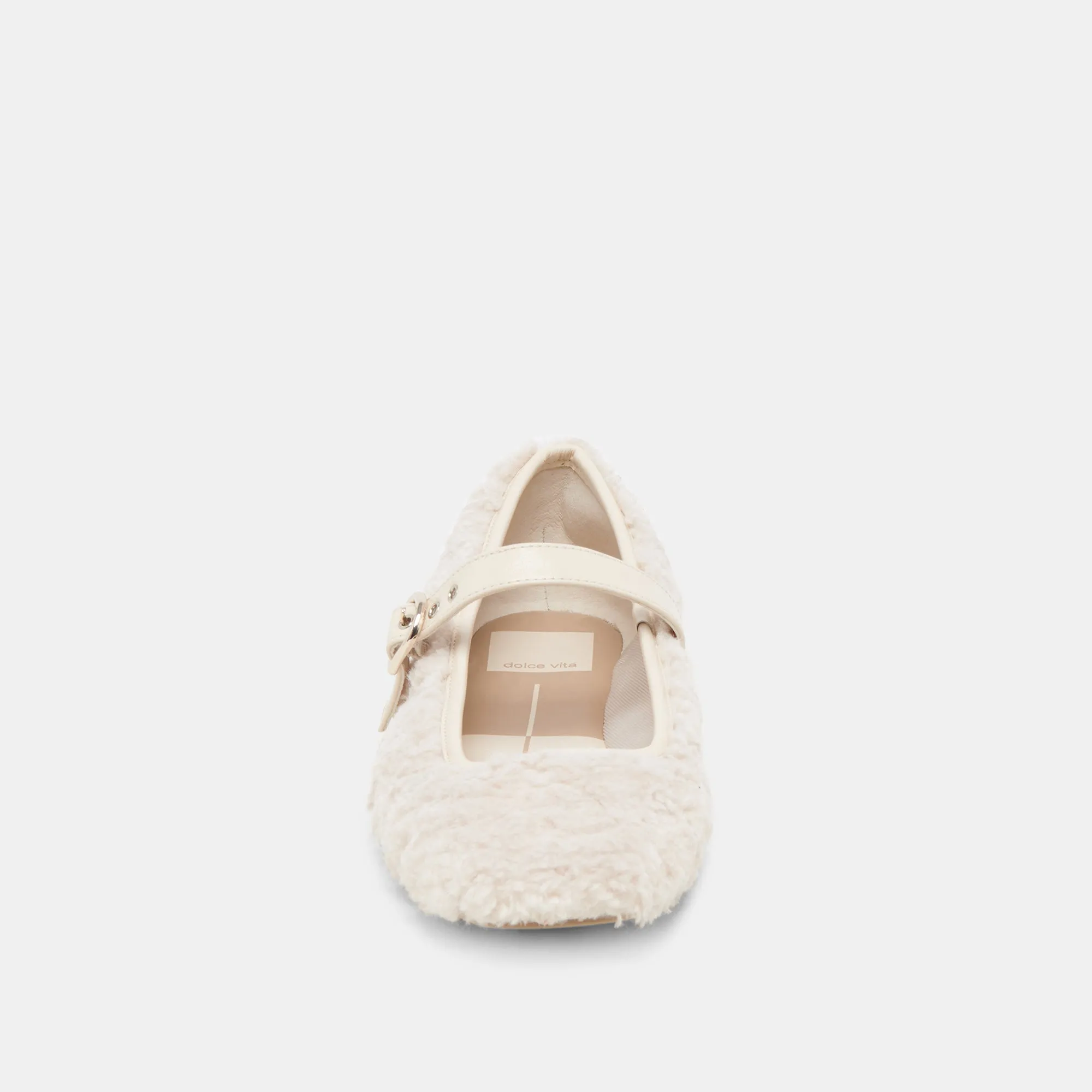 RODNI PLUSH BALLET FLATS CREME PLUSH