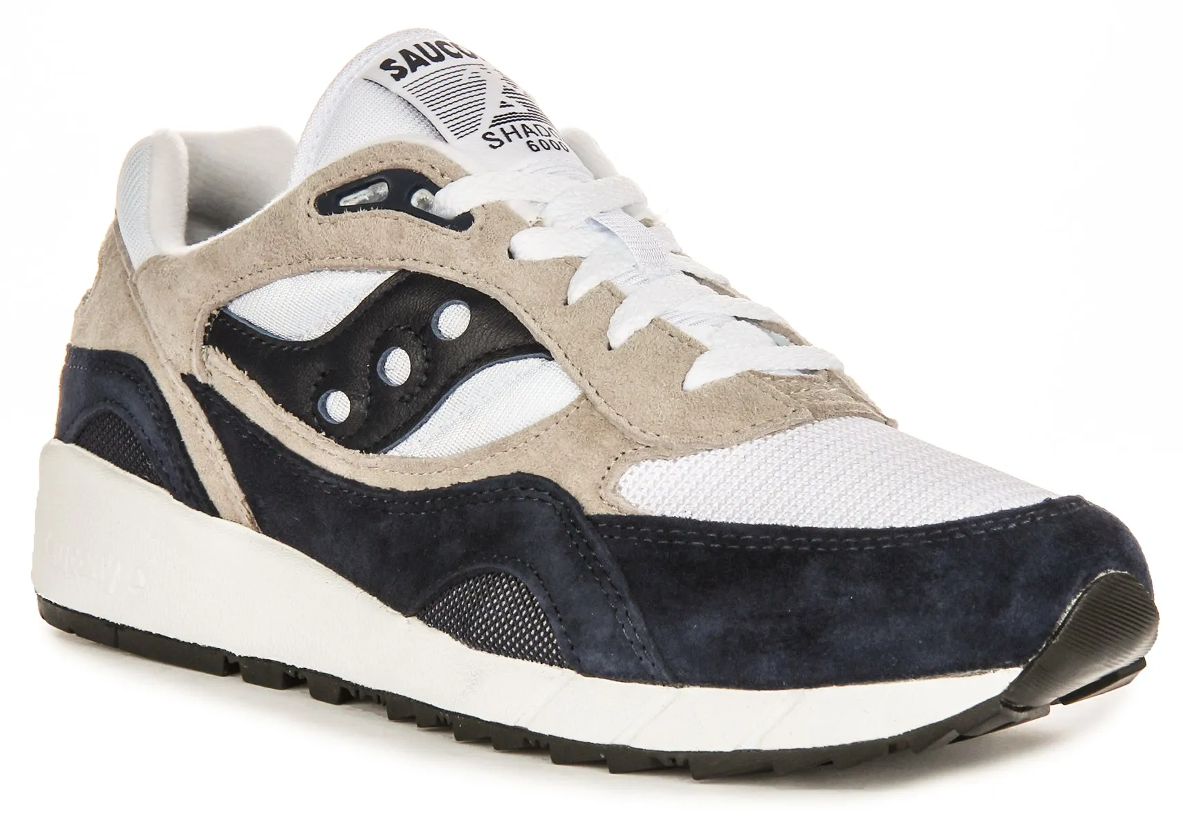 Saucony Shadow 6000 In White Navy