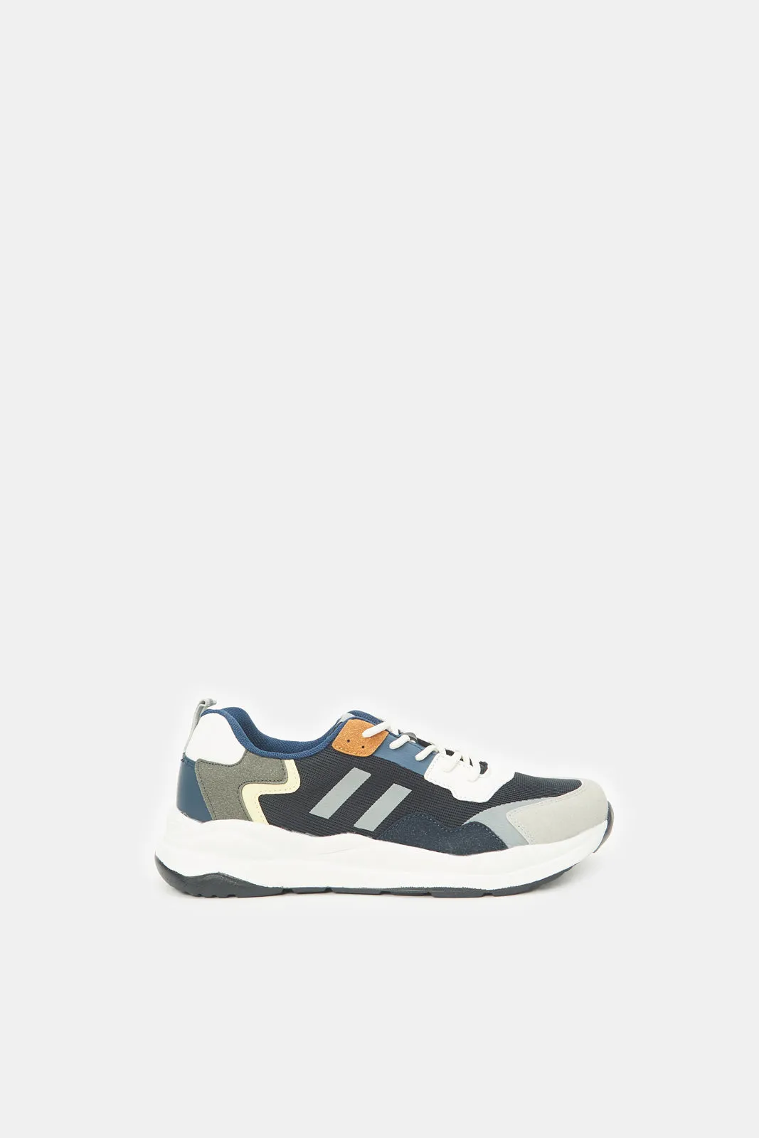 Senior Boys Multicolour Colour Block Trainers