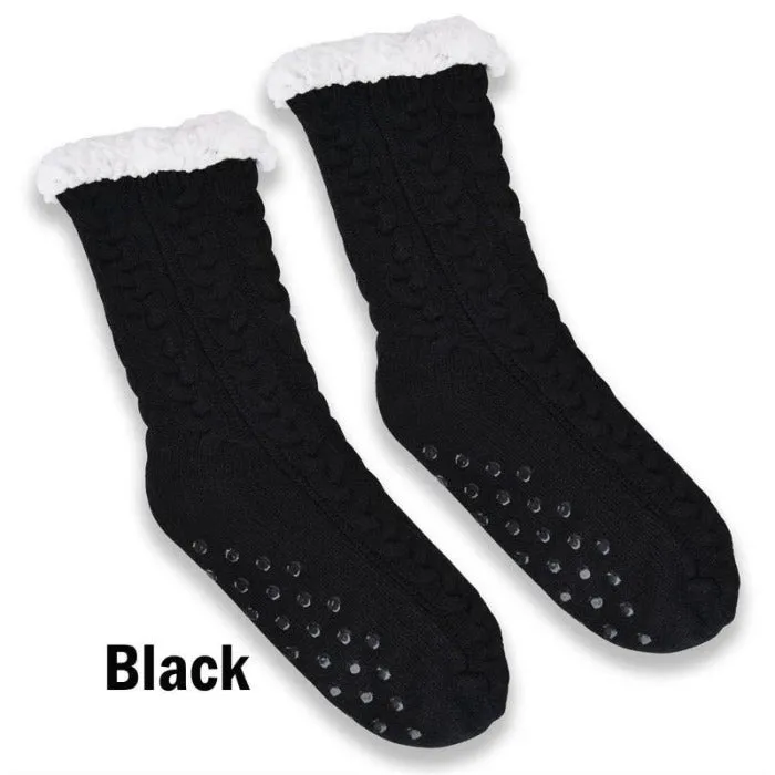 Sherpa Lined Slipper Socks