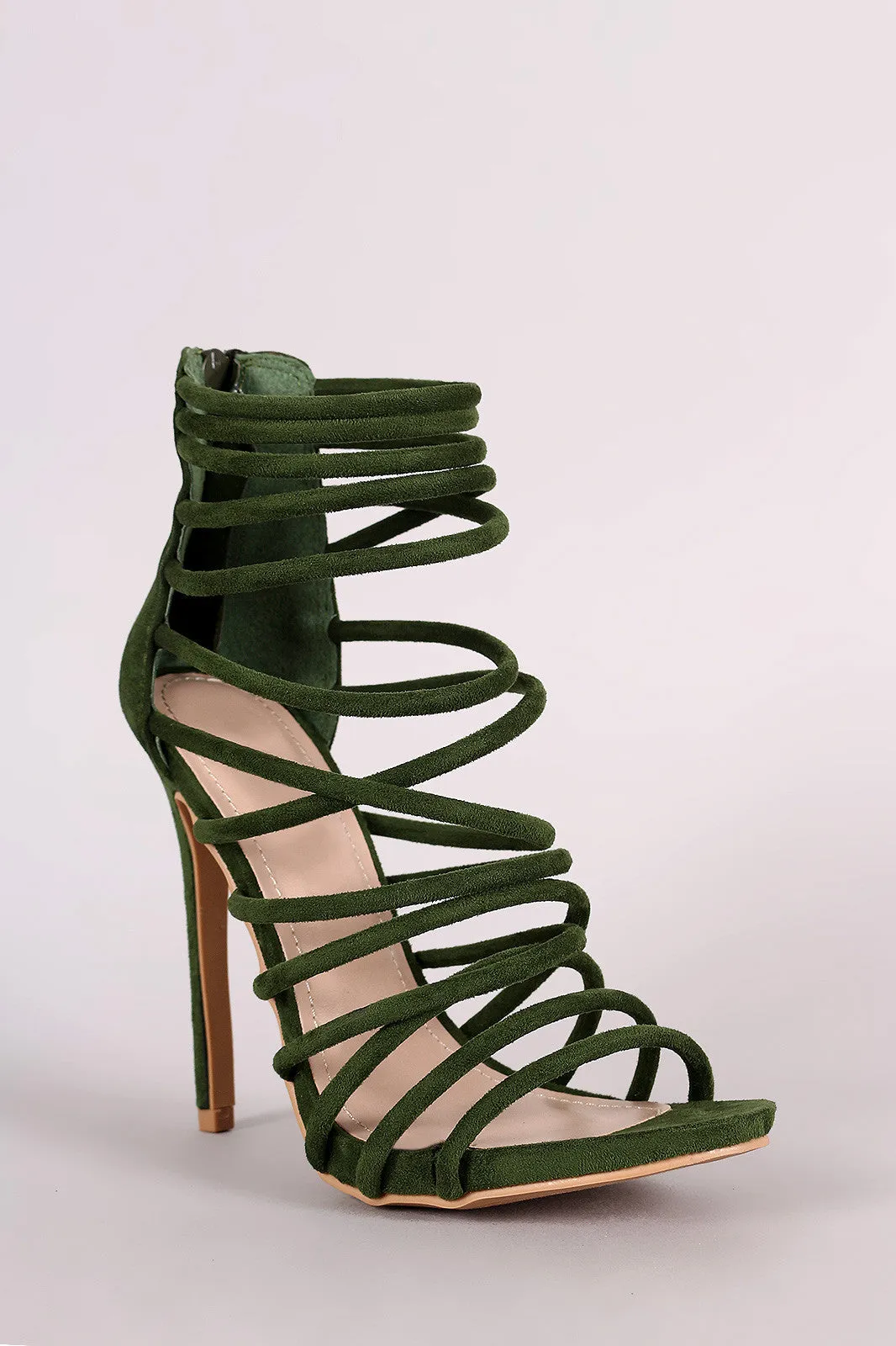 Shoe Republic LA Strappy Open Toe Stiletto Heel