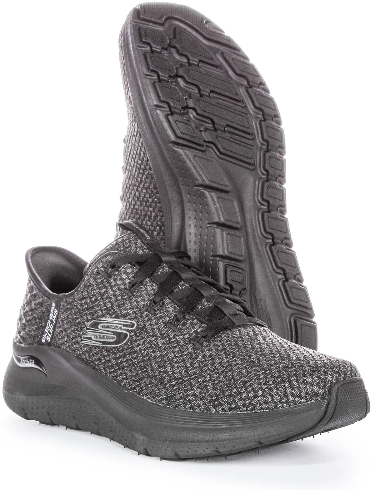 Skechers Arch Fit 2.0 Slip Ins In Black For Men