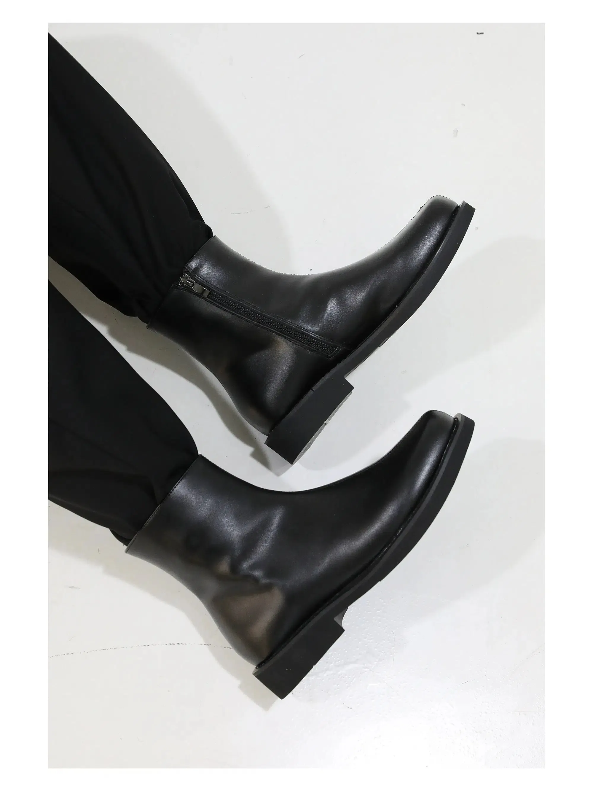 Sleek Ankle Chelsea Boots with Side Zipper