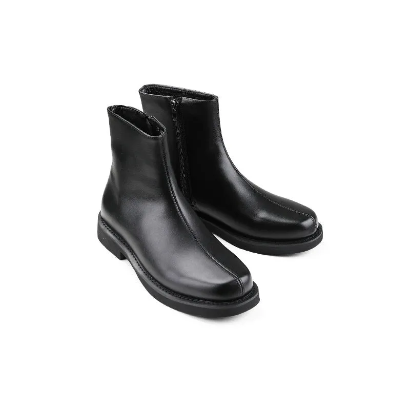 Sleek Ankle Chelsea Boots with Side Zipper