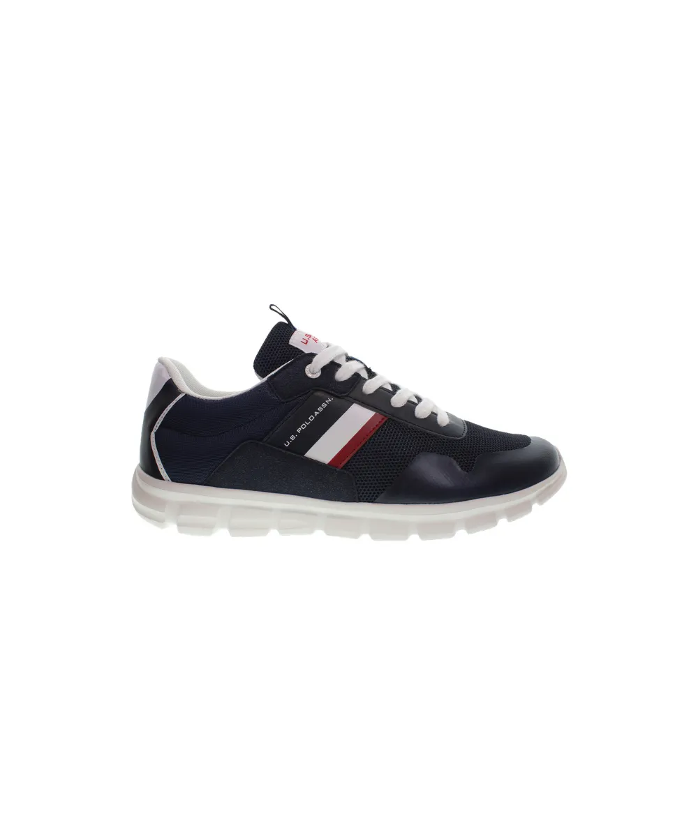 US POLO MENS MESH SNEAKER WITH USPA FLAG DETAILS ON THE UPPER