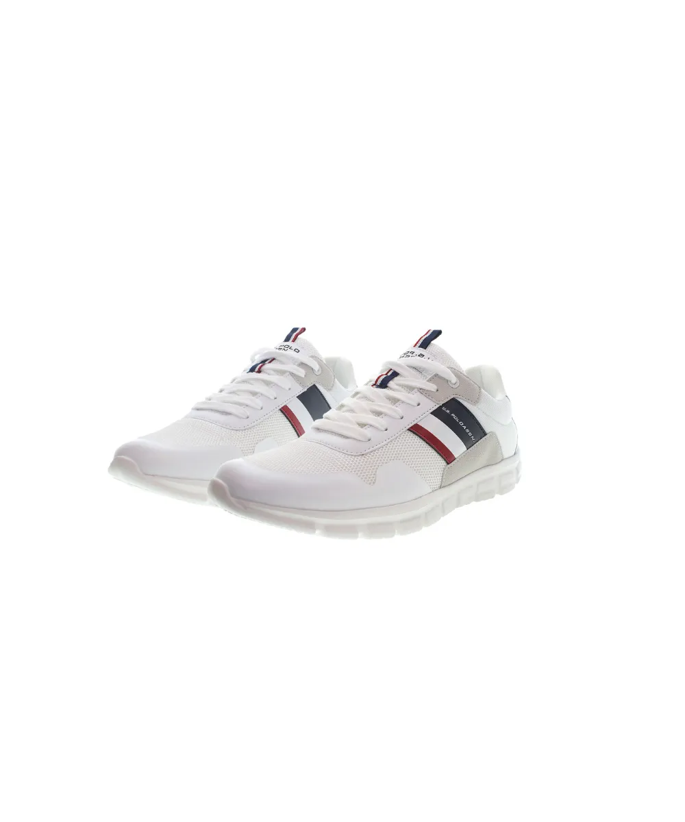 US POLO MENS MESH SNEAKER WITH USPA FLAG DETAILS ON THE UPPER