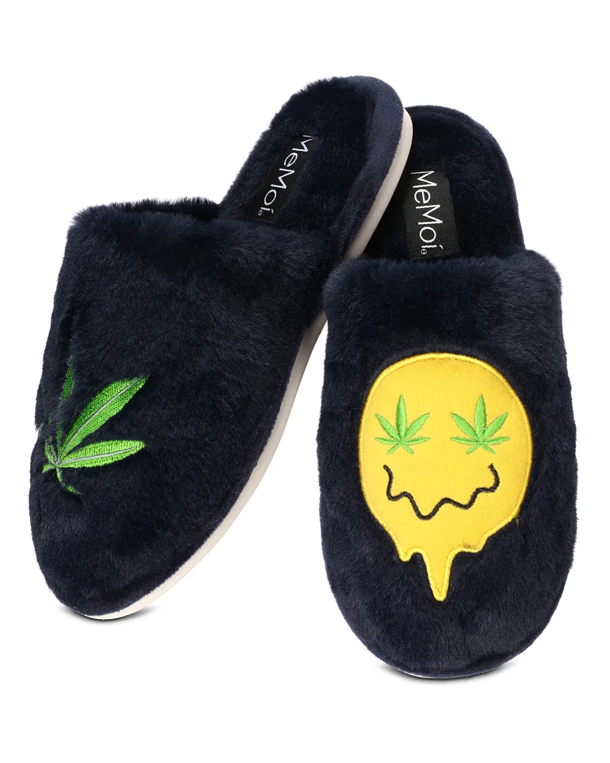 Women's Happy Weed Plush Slippers