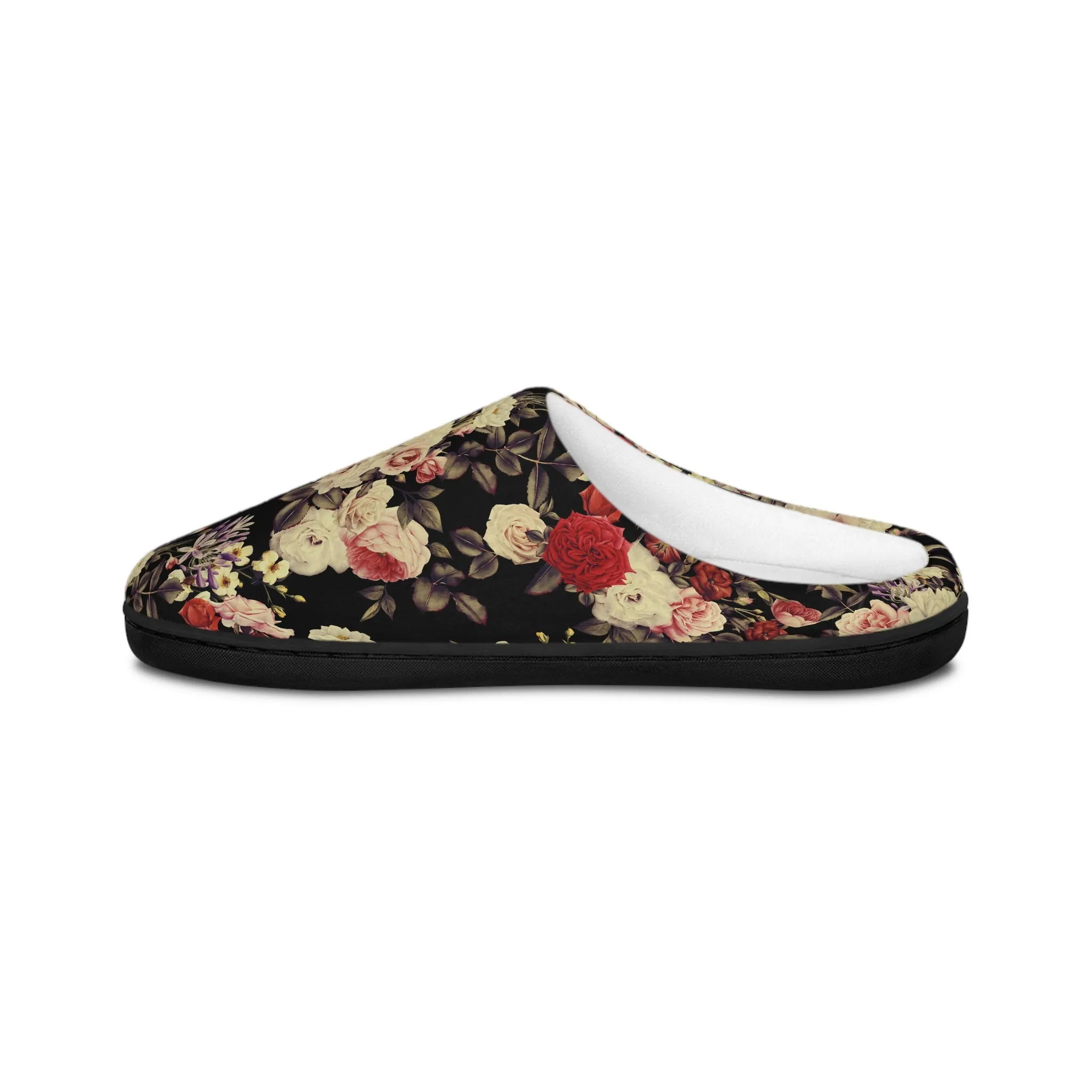 Women's Indoor Slippers - Blooms Dark Botanicals Collection