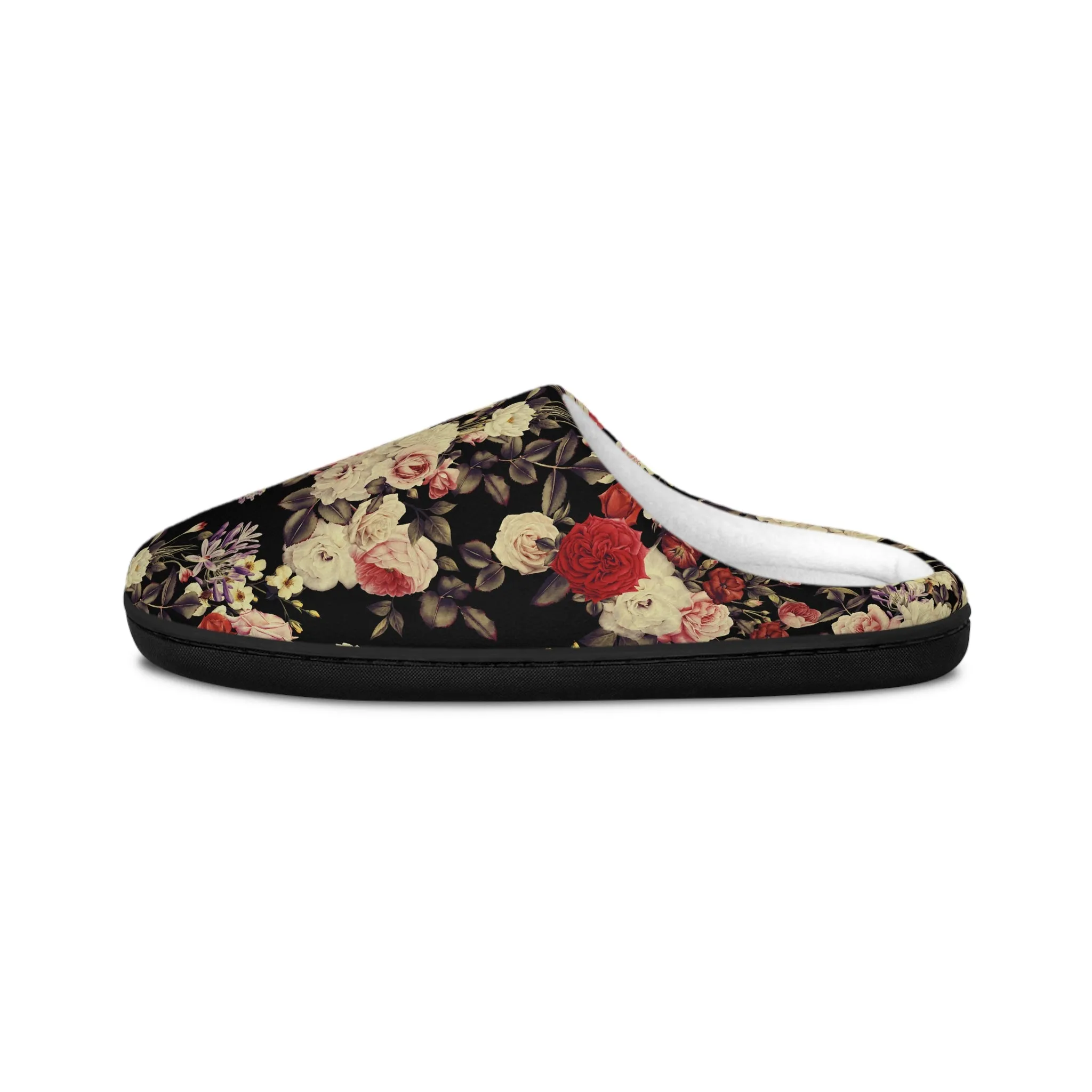 Women's Indoor Slippers - Blooms Dark Botanicals Collection