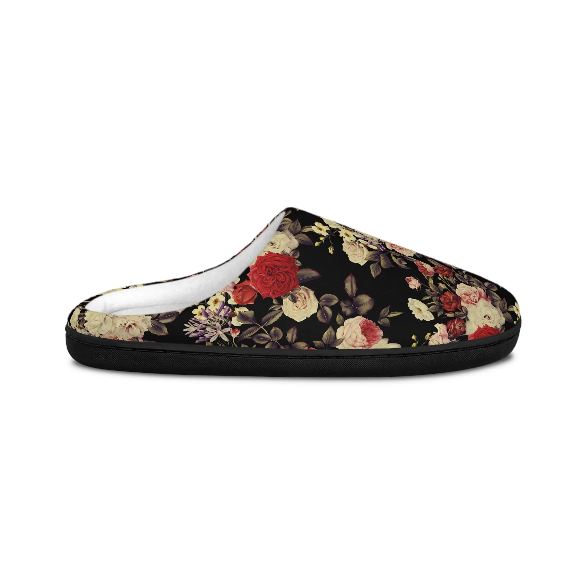 Women's Indoor Slippers - Blooms Dark Botanicals Collection