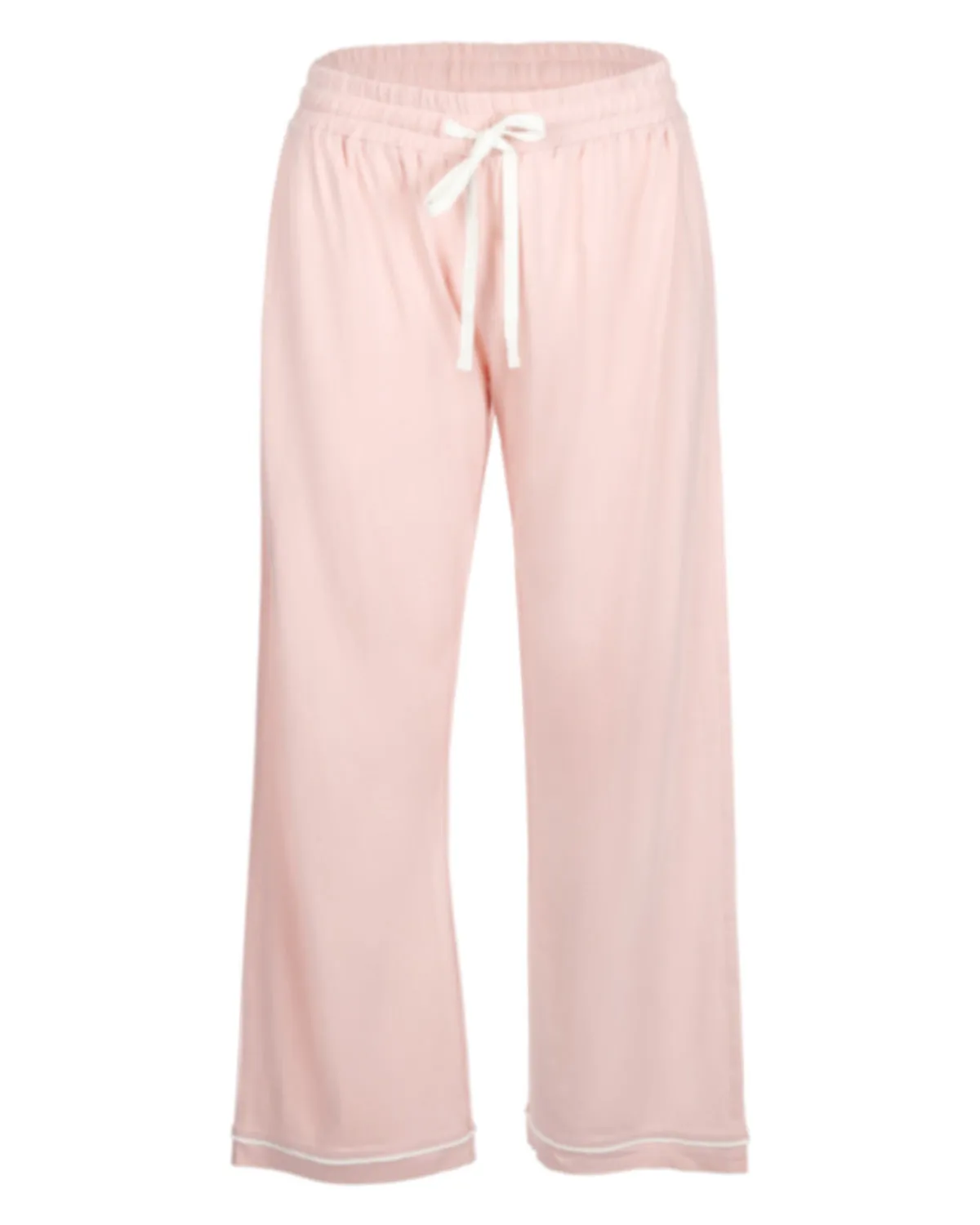 Women's Notch Collar Capri Cotton Blend Pajama Set