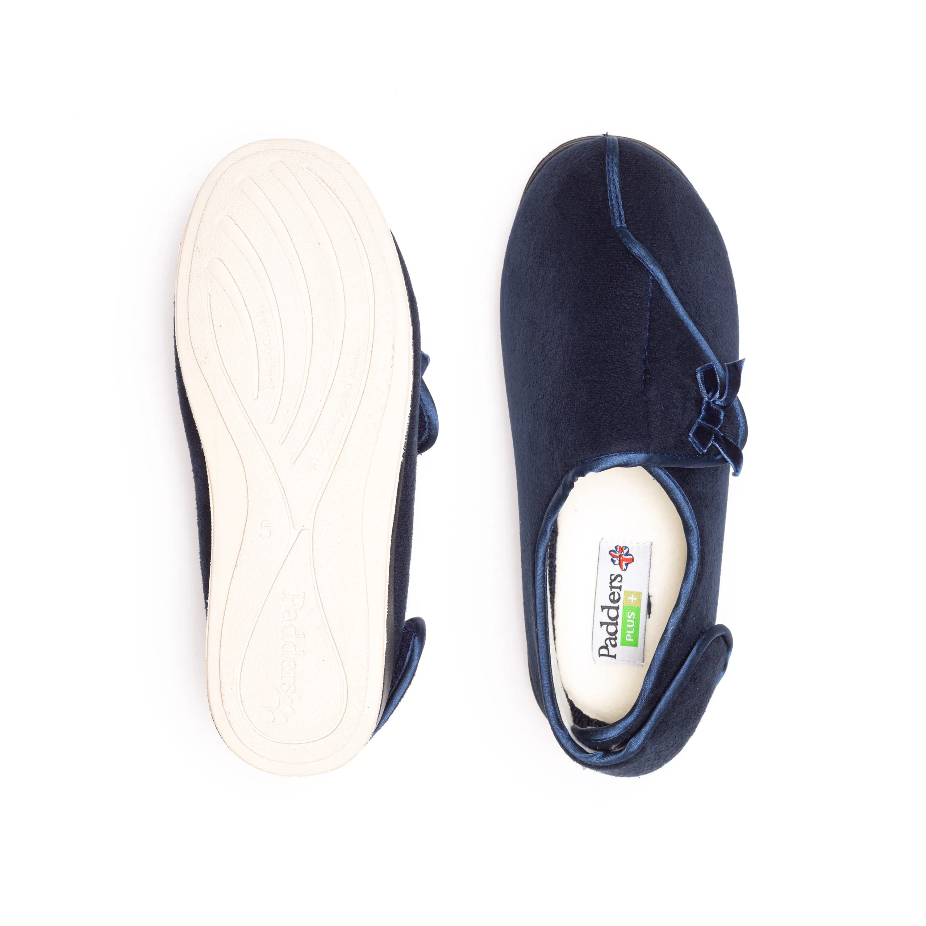 Womens Wide Fit Padders Penny Slippers