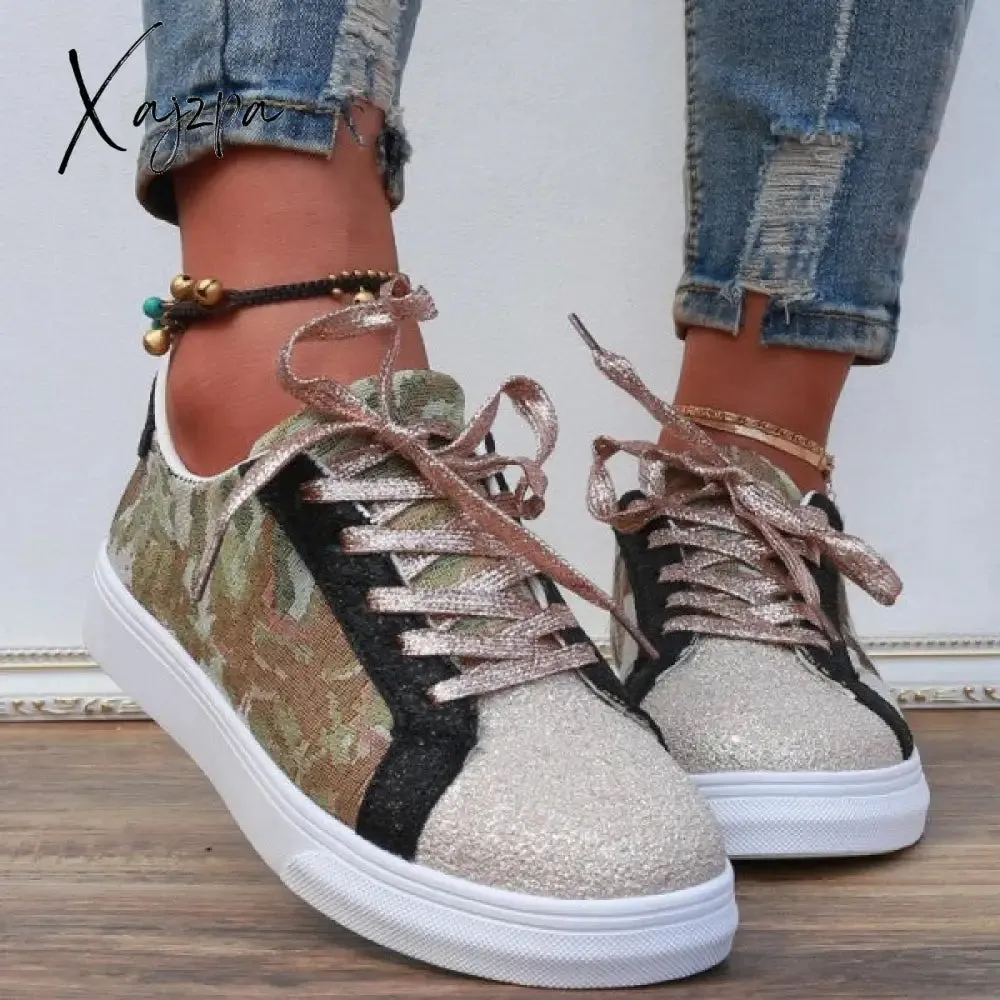 Xajzpa - Rose Gold Casual Sportswear Daily Patchwork Round Comfortable Out Door Shoes